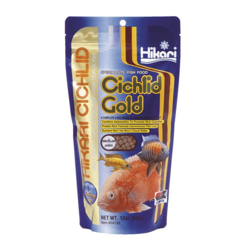 Hikari cichlid gold medium zinkend